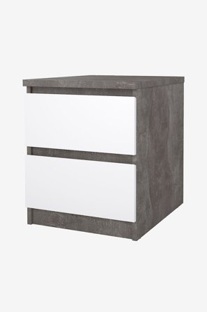 Tvilum - Naia natbord 2 skuffer - pakke - Grå - Sengeborde - Fra Homeroom