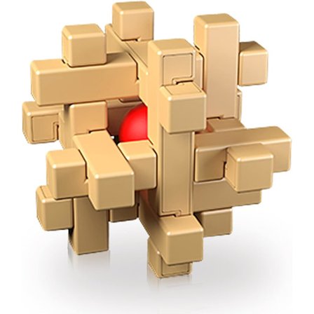 3D Aivotyyli Puzzle Teaser Kongming Lock (Päästä helmet häkistä),ec