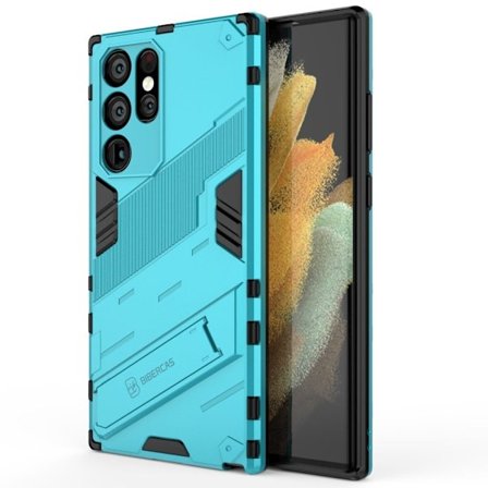 Stöttåligt Samsung Galaxy S22 Ultra hybridskal - Blå