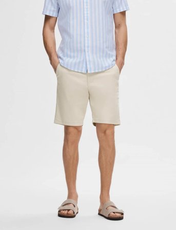Selected Slhslim-Miles Flex Shorts Noos - Grey - M