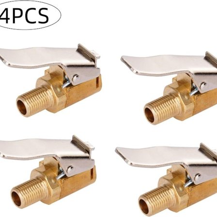 4 stk 8mm bilventil adapter messing inflasjonsventil tilkobling for bil KLB