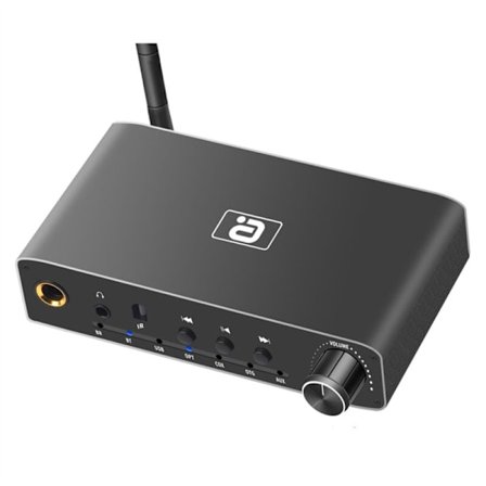 2 i 1 Bluetooth-sender og -mottaker, optisk digital til analog koaksial lydkonverter, hodetelefonforsterkeradapter - EU-plugg