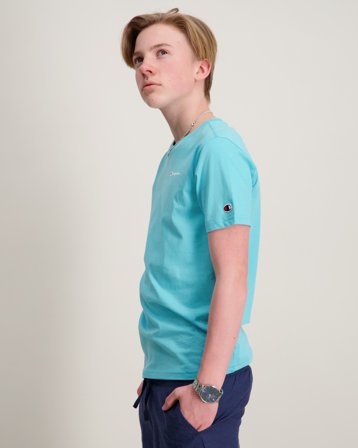 Champion SS Tee Blå T-skjorter Gutt - Kids Brand Store