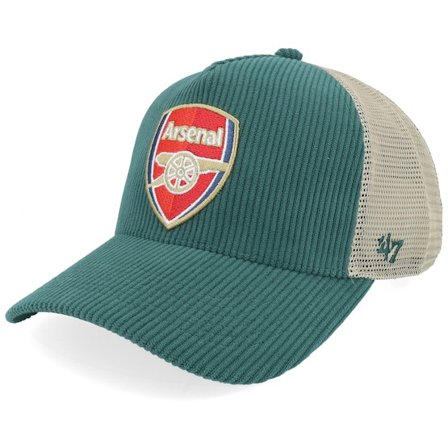 47 Brand - Football Grønn trucker Caps - Hatstore Exclusive x Arsenal Epl- Corduroy Mesh 47 Mvp Dt Dark Green A-frame Trucker @ Hatstore