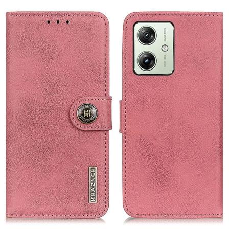 KHAZNEH Motorola Moto G54 Plånboksfodral - Rosa Rosa