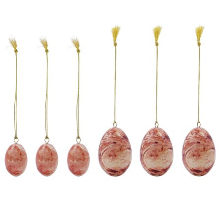 House doctor Påskeanheng 6-pakning, rød