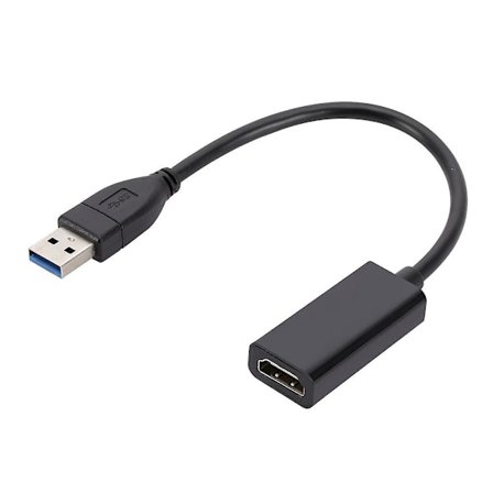 USB 3.0 til HDMI-kompatibel Adapter HD 1080P USB til HDMI Konverter Thunderbolt Ekstern Lyd Video Adapter Kabel for Laptop PC MacBook Sams[HK]