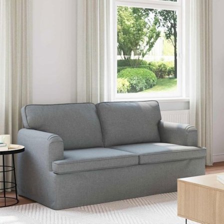 Kanapé - soffa - divan Vidaxl Kanapé 140cm Ljusgrå Met