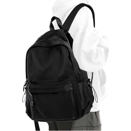 Skolryggsäck för flickor, vattenavvisande, högstadie-bokväska, enkel ryggsäck för tonåringar, pojkar, flickor, lättviktig enkel mellanstadieryggsäck P