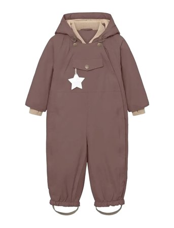 MINI A TURE Matwisti Fleece Lined Snowsuit. Grs - Purple - 98