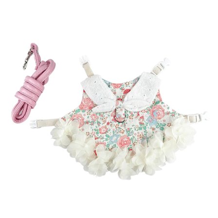 Kanin-sele- og snoresæt kanintøj til marsvin-selevest Dejlig sød kjole til lille ilderhamster