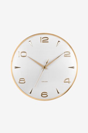 Karlsson - Väggklocka Sienna Glow - Vit - Väggklockor & bordsur - Från Homeroom