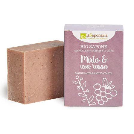 LA SAPONARIA Sapone solido mirto e uva rossa 100g - Sapone