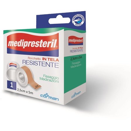 Medipresteril Cerotto Rocchetto Tela 2.5cm x 5m