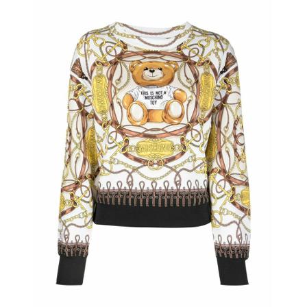 Moschino Round-neck Strik inbo, Dame