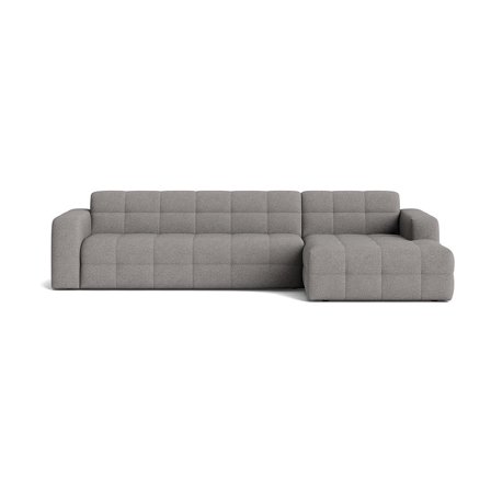 Paris chaiselong sofa, højrevendt - Loop Grå - 318x162x77 - Elegant & robust design med uovertruffen komfort - Chaiselong sofa til stuen