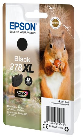 Epson 378XL - XL - svart - original - blekkpatron