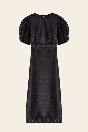 Malina - Blair midiklänning - XS - Black Metallic