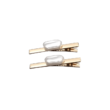 Complement 2 Pack Hårspänne Med Pärla Accessoarer & tillbehör Dam Vit
