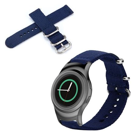 Samsung Gear S2 klockarmband i slitstark nylon - Mörkblå