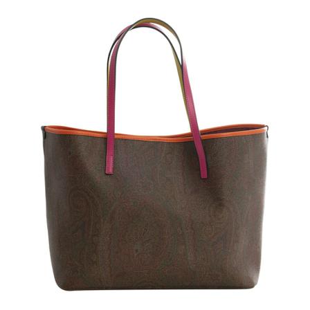 Etro, Paisley Shopper Bag Bruin, Dames, Maat:ONE Size,voering