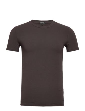 N3M201520 T-shirts Short-sleeved Brun Ermenegildo Zegna