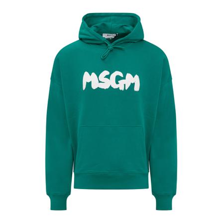 Msgm, Hoodies Groen, Heren, Maat:L