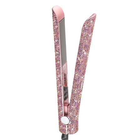 Ammattimainen suoristusrauta ja kiharrin, DORISILK titaani suoristusrauta, timantti suoristusrauta, 2-in-1 kiharrin