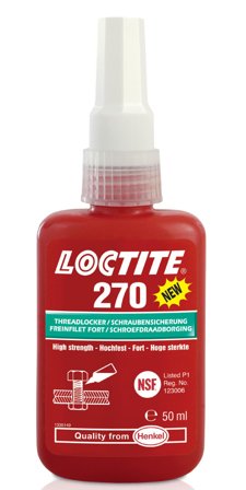 Loctite 270 Gjengelåsingslim høy styrke 50 ml, Kjemisk teknisk