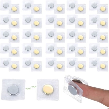 3cm 20 Par Usynlige Magnetiske Sy Magnet Snap Festemidler PVC - Sy Tilbehør til Klær