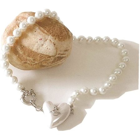 Saturn Perlekæde Kvinder Elsker Kunstig Perle Smykker