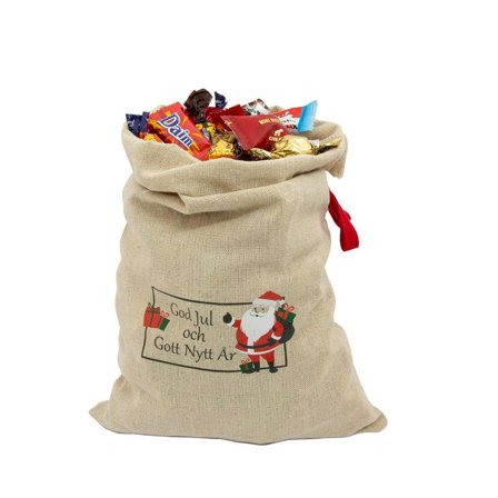 KARAMELLO Godis Julsäck julmotiv inslaget 900g - Lyreco - Kök och servering - Ätbart - Godis och choklad