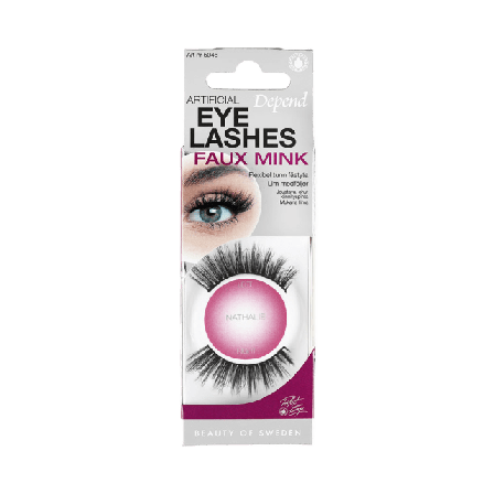 Depend Faux Mink Artificial Eyelashes Lösögonfransar & färgning Unisex Svart ONESIZE