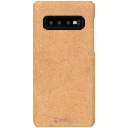 Krusell Broby Cover Samsung Galaxy S10 - Äkta Läder Cognac Brun
