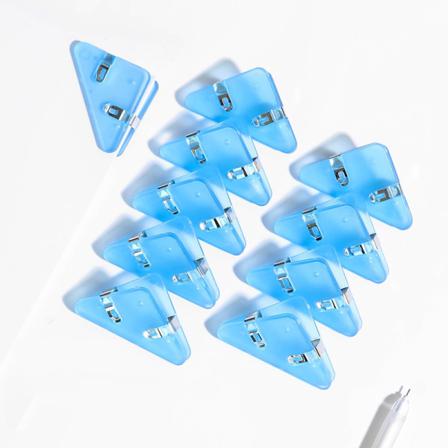 1st färghörnklämmor Set Triangel Transparent Sidhållare Ind