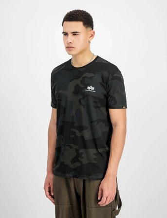 Alpha Industries Backprint T Camo - Black - M