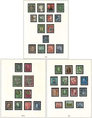 Vesttyskland til 1970 - Samling i 1 fortrykalbum - Stemplet