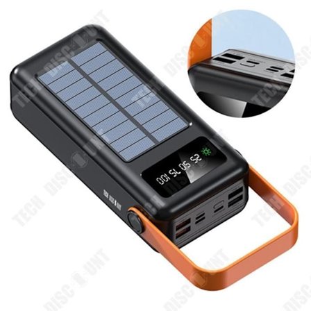 Strömbank - TECH DISCOUNT - 30000 mAh - Litium-ion polymer - Multi-USB-utgång - Vit