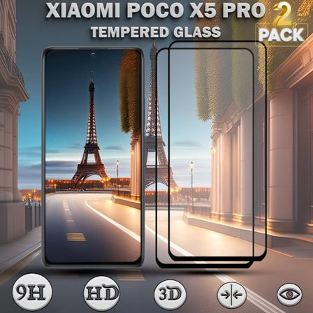 2-Pack XIAOMI POCO X5 PRO Näytönsuoja - Karkaistu Lasi 9H - Super laatu 3D