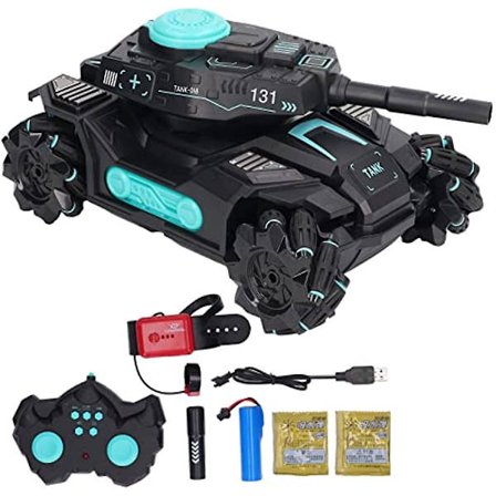 Ritoeasysports Tank Legetøj Sort Børne Legetøjs Tank Vand Projektil Ur Fjernbetjening Børne Tank Legetøj Til Hjemme Elektronisk Legetøj