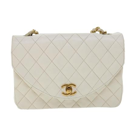 Chanel Vintage, Pre-owned Crossbody Bag Wit, Dames, Maat:ONE Size