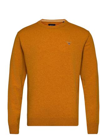 Superfine Lambswool Crew T-Langærmet Skjorte Gul GANT