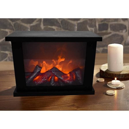 LED dekorativ spis 27,5 x 14,5 x 21,5 cm Simulering av intelligent touch switch av flamspis luftlampa