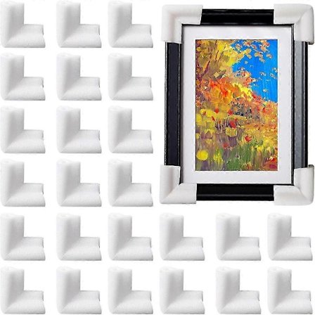 36 stycken tjocka hörnskydd i skum för TV, bild- och spegelramar, flyttmaterial och packning [DB]