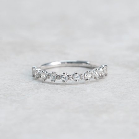 Förlovningsring Vårstjärna, 18K Vitguld - Förlovning- och vigselringar