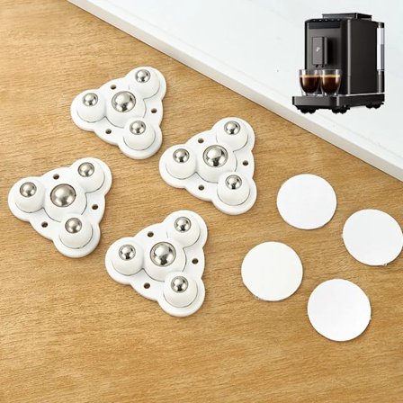 4 kpl huonekalupalloja 360 asteen itseliimautuvat vahvat rullat huonekalujen, roskakorin, säilytyslaatikon siirtämiseen