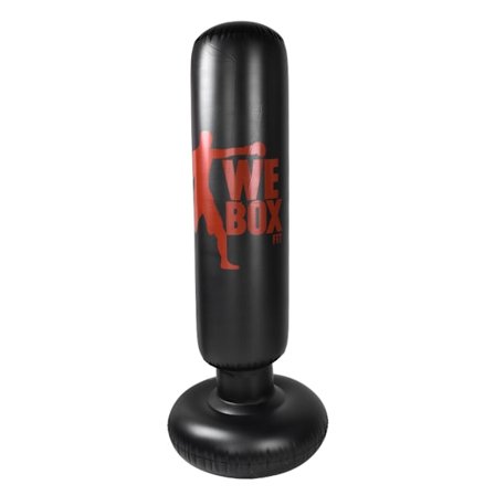 1,6 m PVC Oppblåsbar Bokse Punching Kick Trening Tumbler Bag Trykkavlastningstilbehør