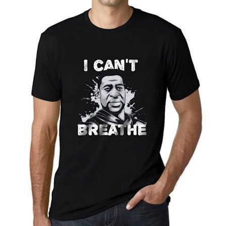 T-shirt herr I Can't Breathe – I Can't Breathe – Vintage svart T-shirt