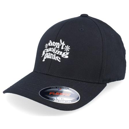 Iconic - Noir flexfit Casquette - Don’t Fucking Panic Black Flexfit @ Hatstore