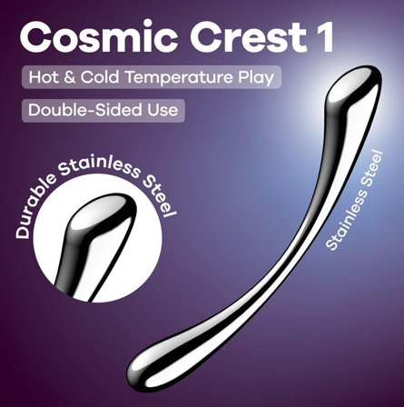 Satisfyer Cosmic Crest 1 - Vuxen.se - Metall dildo, gulddildo